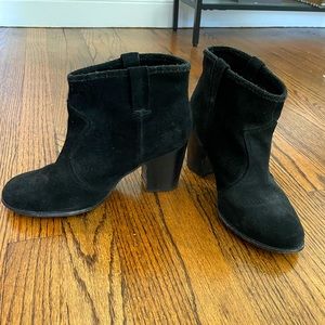 Splendid black suede booties. Size 8M